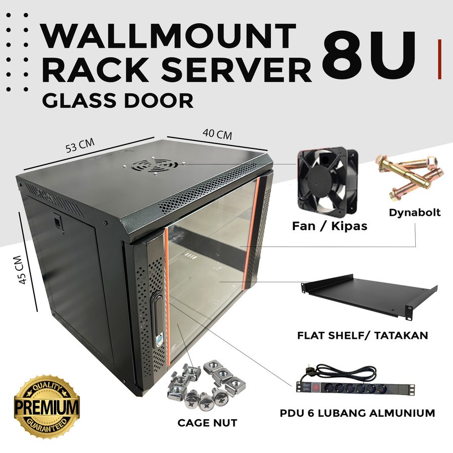 wallmount rack 8u murah / Rack Server 8U