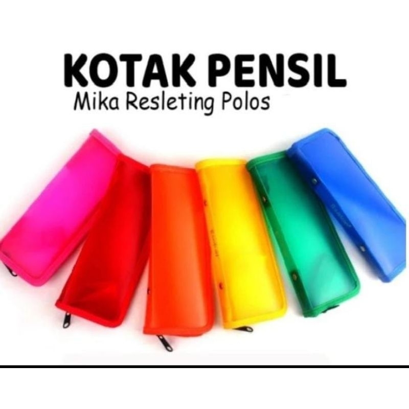 

KOTAK PENSIL PLASTIK MIKA MURAH / TEMPAT PENSIL CASE SLETING