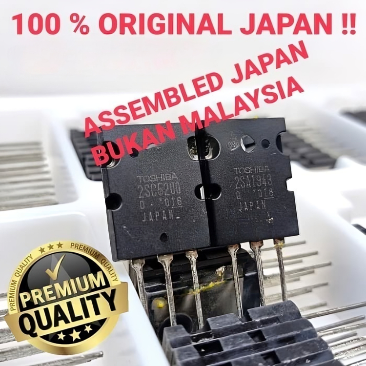 Transistor Toshiba 2SC5200-2SA1943 Full Japan Asli LOT 016-914-322 Toshiba Transistor Final Toshiba