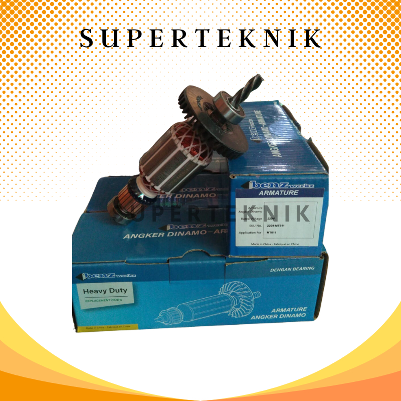 Armature Angker Mesin Bor Impact 13mm MT 811 Benz For Maktec MT811 / Angker Mesin Bor MT 811 Benz