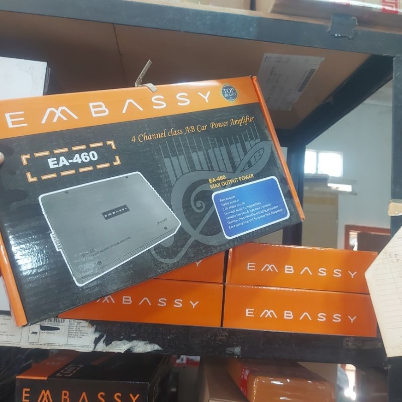 Power Amplifier mobil 4chanel EMBASSY EA-460.4 12Volt