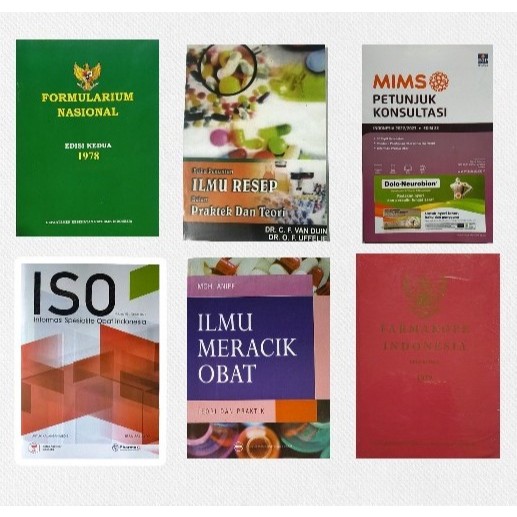 Paket 6 Buku Kefarmasian edisi Terbaru
