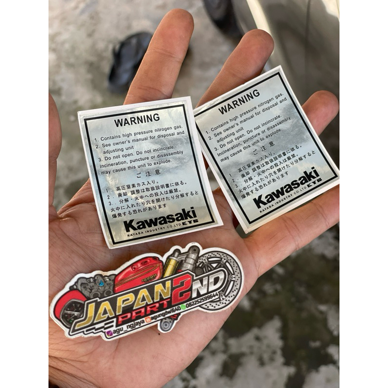 STIKER SHOCK KYB ZEPHYR 750cc, KYB ZEPHYR GRANAT