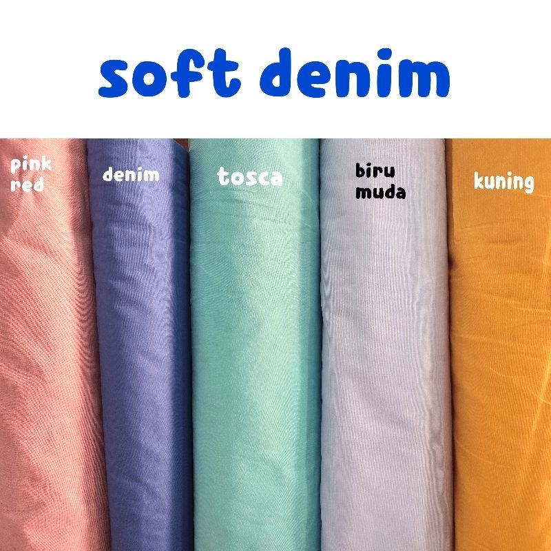 kain soft denim chambray