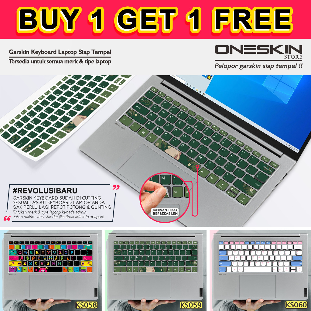 Garskin Stiker Sticker keyboard laptop Msi gambar custom katalog 59