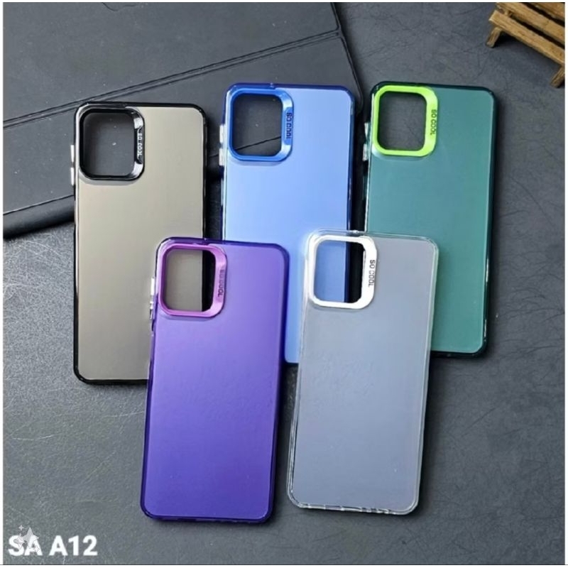 CASE UNTUK SAMSUNG A12 CASE IMG COLOR HYBRID HOLOGRAM CASE SAMSUNG