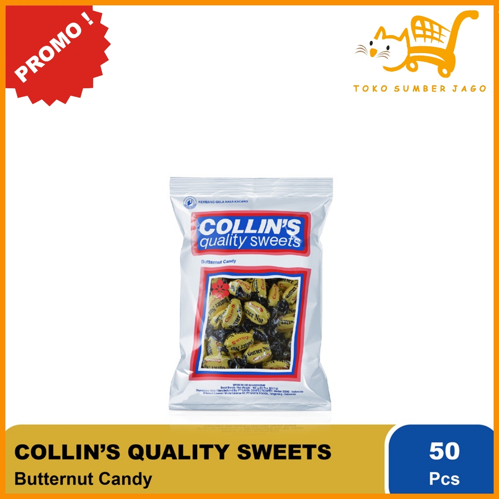 

Collins Permen Kacang Butternut Jadul 50 Butir / 160 Gram