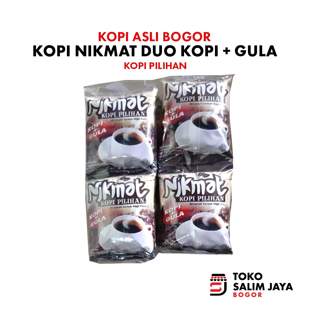 

Kopi Nikmat Duo (Kopi + Gula) isi 20 x 25 gram per sachet