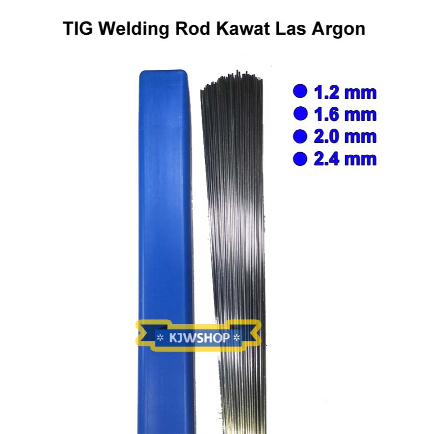Kawat Las TIG Argon Stainless Steel Panjang 1 meter Welding Rod Diameter 1.2 mm 1.6 mm 2 mm 2.4 mm L