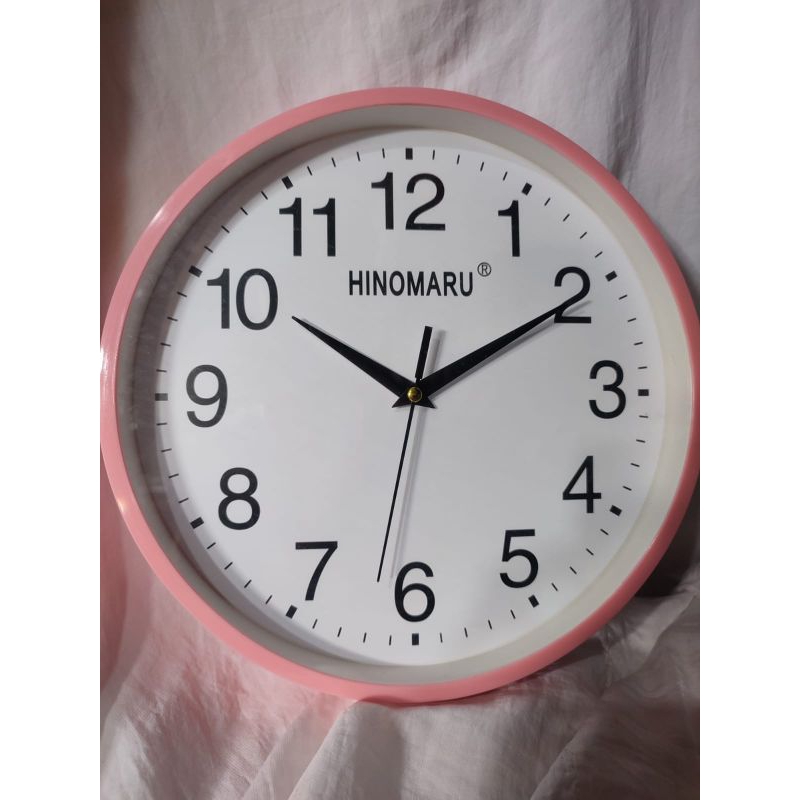 jam Dinding Hinomaru Pink