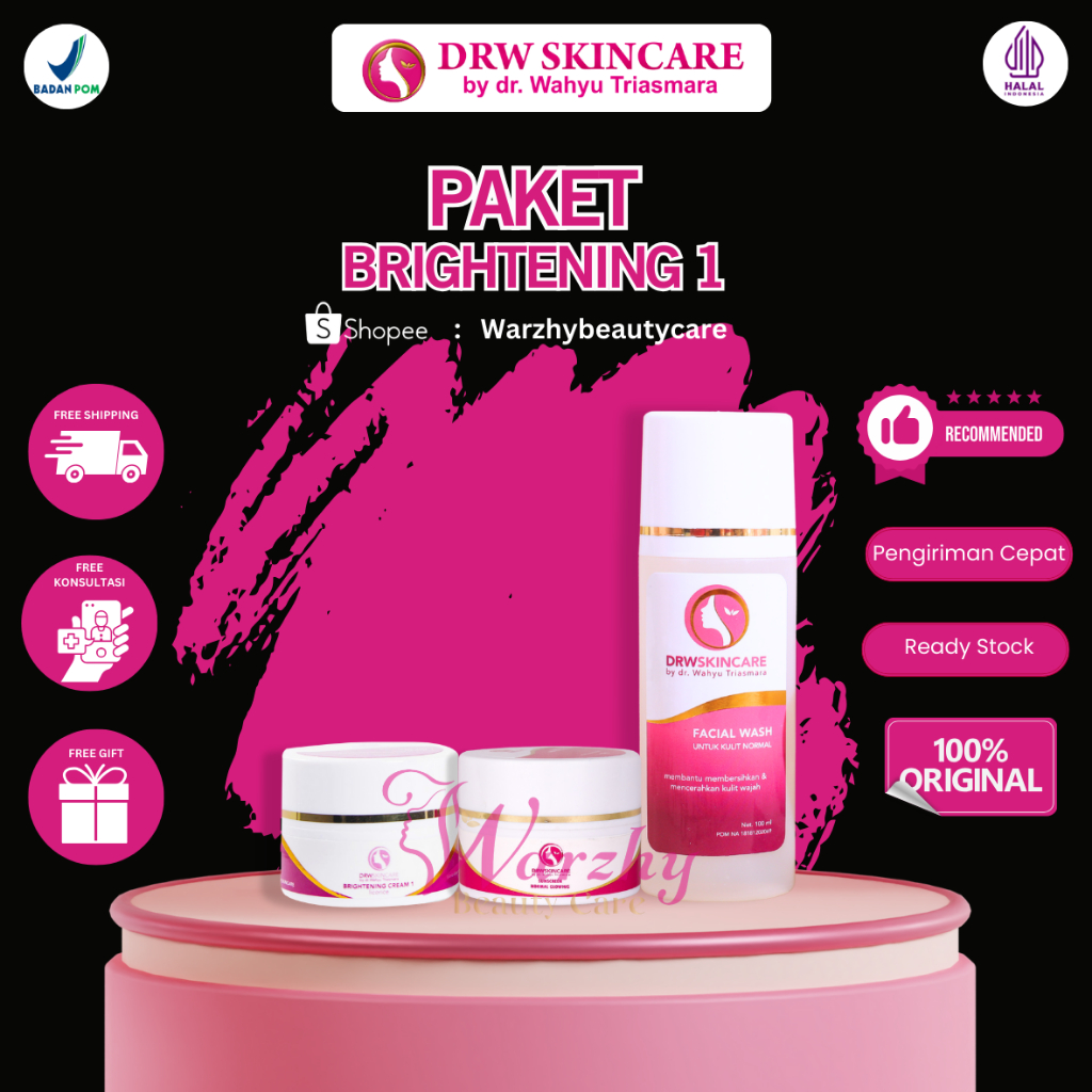 PAKET ACNE DAN BRIGHTENING 1/2/3 DRW SKINCARE