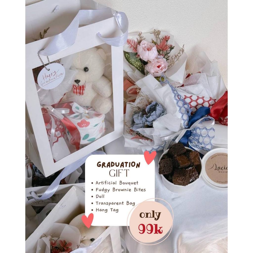 

Graduation Gift Kado Unik Buket Boneka Brownies Premium