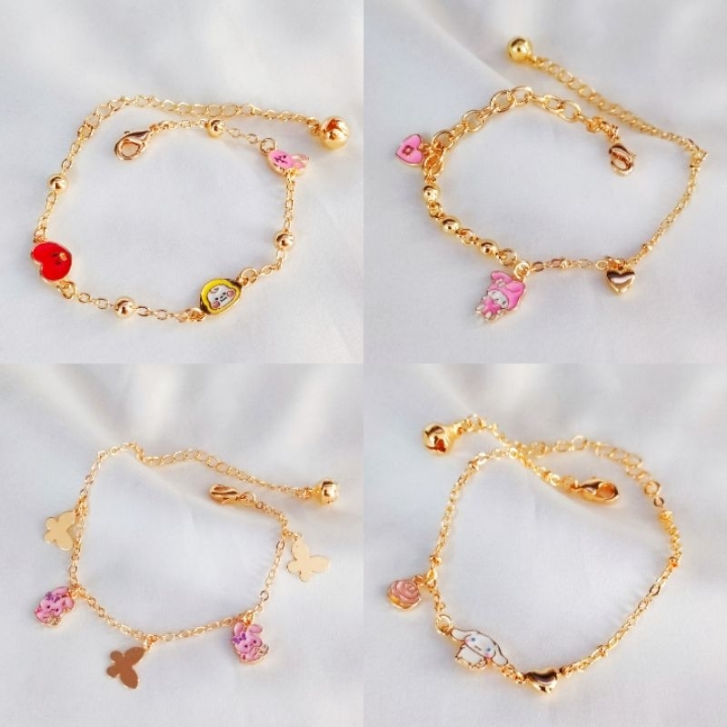 Gelang Tangan Xuping Anak Gelang Tangan Emas  Unicorn