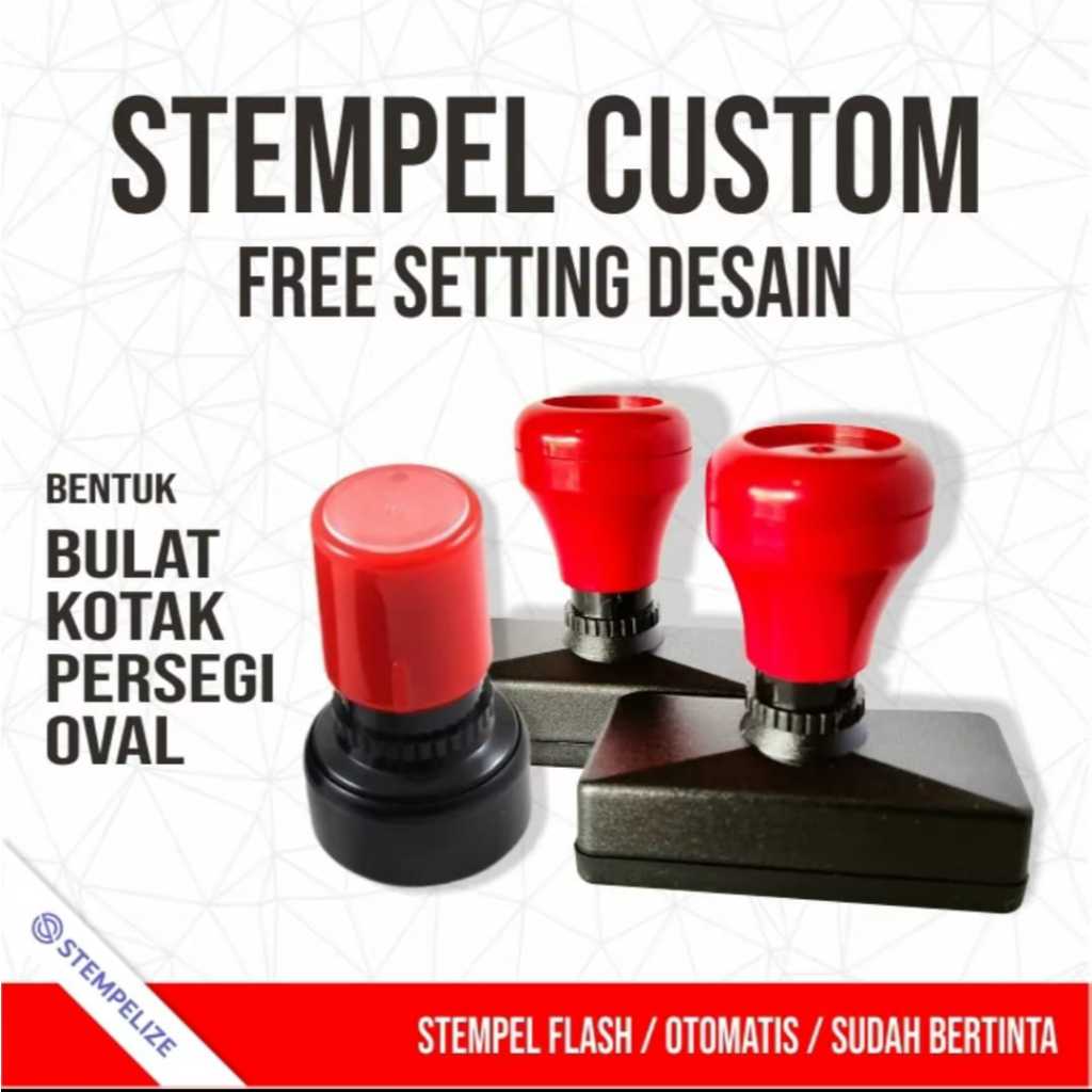 

Stempel Custom / Otomatis FREE Desain Custom