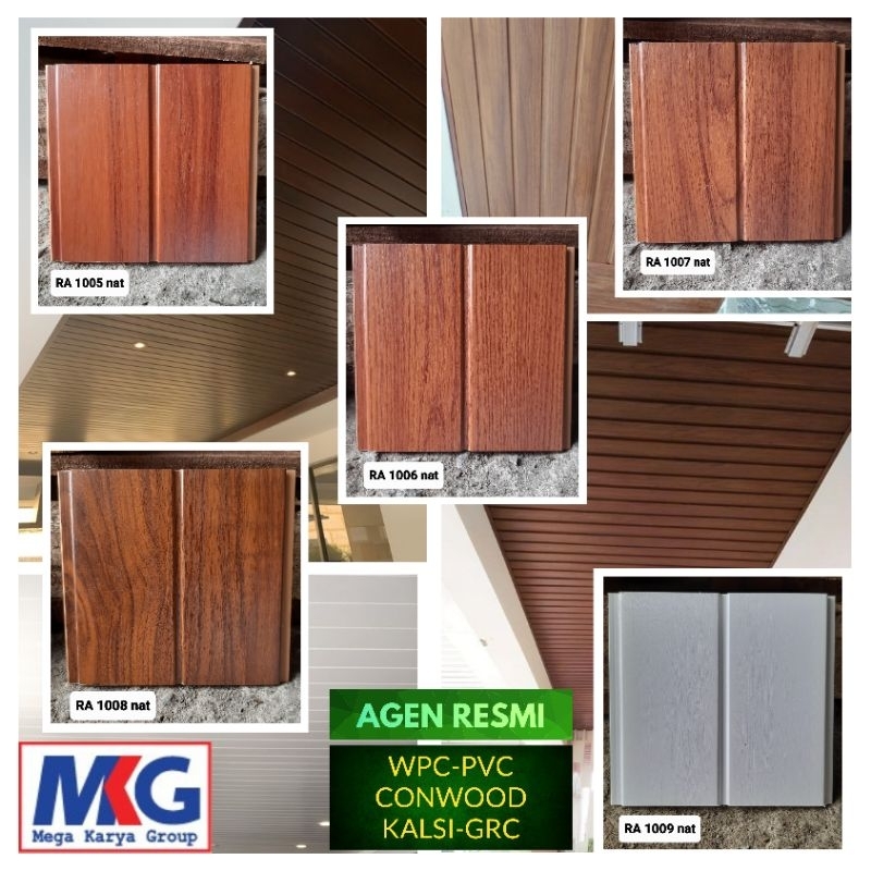 Plafon PVC Minimalis Motif Kayu Doff, Putih Polos Bekasi Terdekat