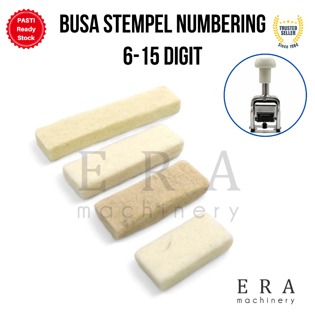 

Busa Bantalan Tinta Stempel Numerator Ink Stamp Pad Spon Tempat Automatic Numbering Otomatis
