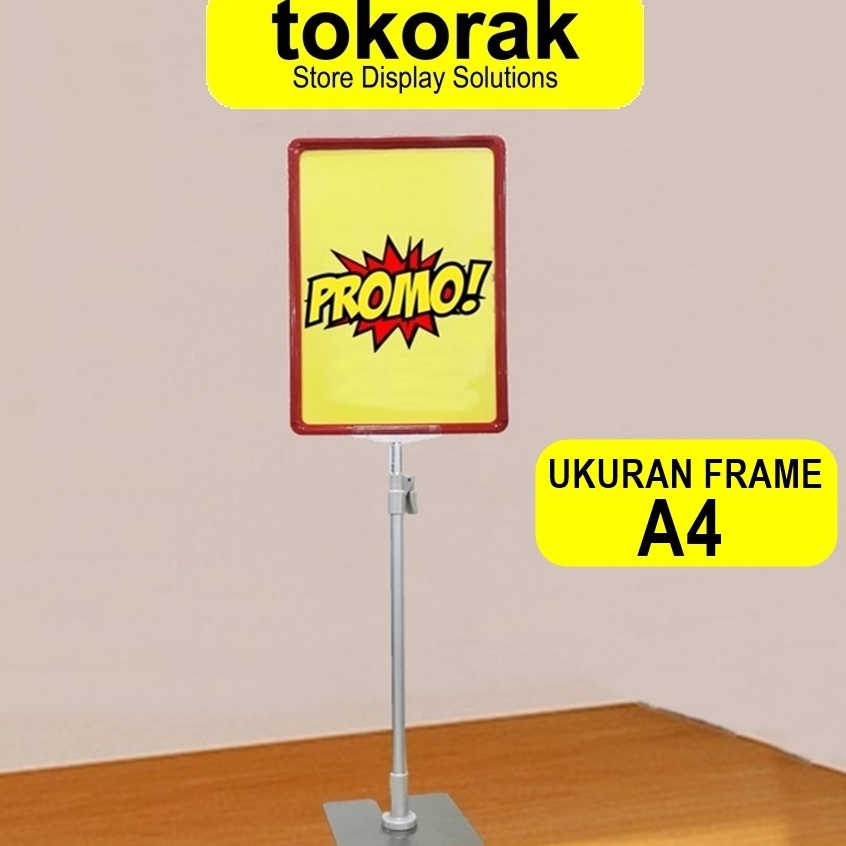 

DISPLAY HARGA FRAME A4 LABEL PROMO PLAT STANDING KODE X2N3