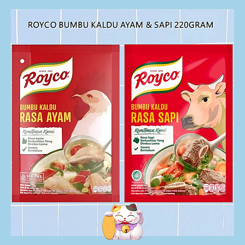 

Royco Bumbu Kaldu Penyedap Rasa 220gr / Penyedap Rasa