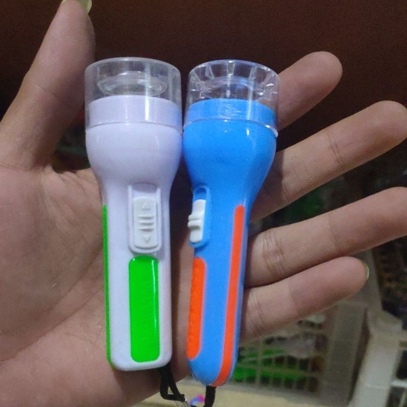 senter besar 8cm /senter besar LED / senter camping /senter gantungan kunci / senter saku