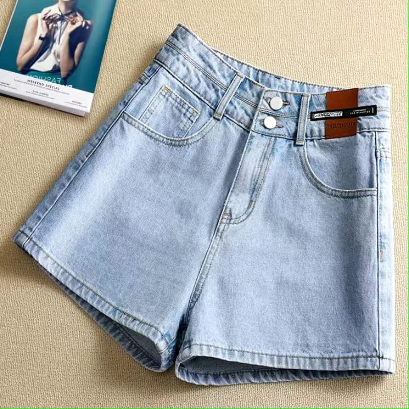 celana pendek wanita hotpans / jeans pendek wanita higwais kekinian