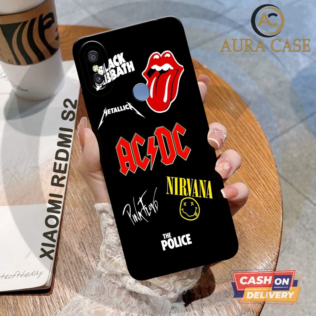 AURA CASE - Softcase XIAOMI REDMI S2 - BAND MUSIK Case - Case XIAOMI REDMI S2 - Casing Hp XIAOMI RED