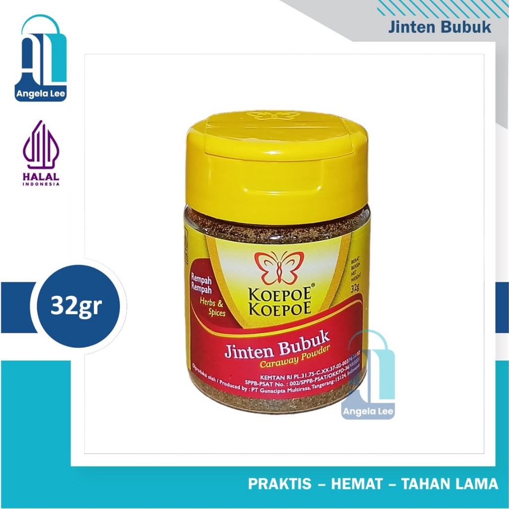 

Koepoe Koepoe Jinten Jintan Bubuk 100% Murni Caraway Powder Bumbu Rempah 32gr