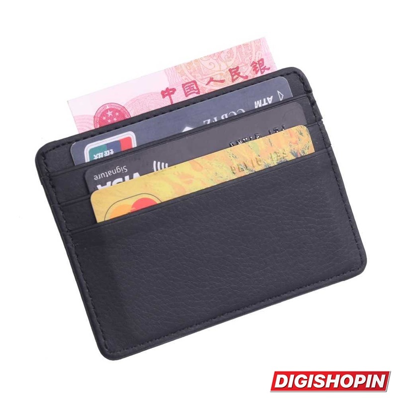 Murah Dompet Kartu Kulit Slim Design
