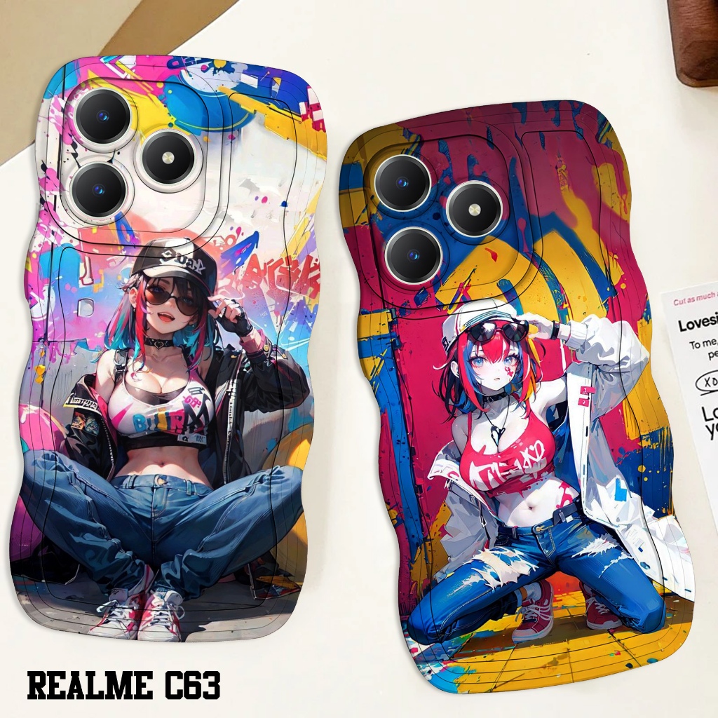 CASING HP GELOMBANG REALME C63 TERBARU SOFTCASE SILIKON GELOMBANG PELINDUNG HANDPHONE_DRCR11