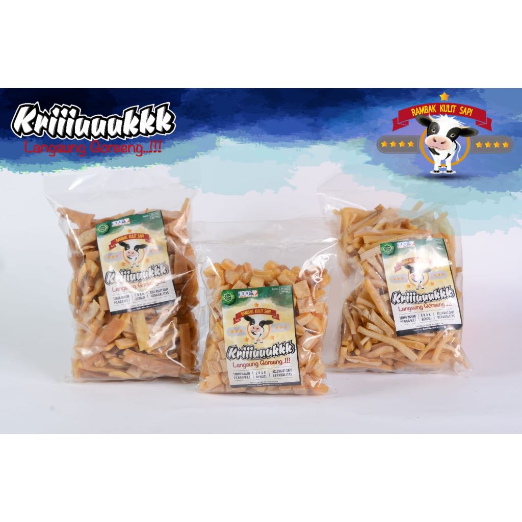 

Produsen Kerupuk kulit sapi Mentah / Rambak Kulit Sapi / dorokdok / jangek mentah / Langsung Goreng