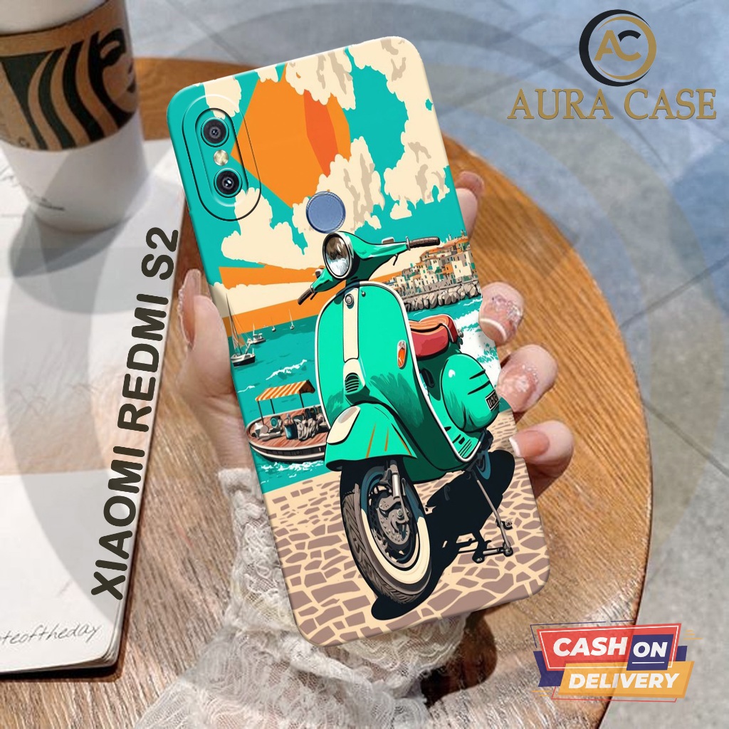 AURA CASE - Softcase XIAOMI REDMI S2 - VESPA Case - Case XIAOMI REDMI S2 - Casing Hp XIAOMI REDMI S2