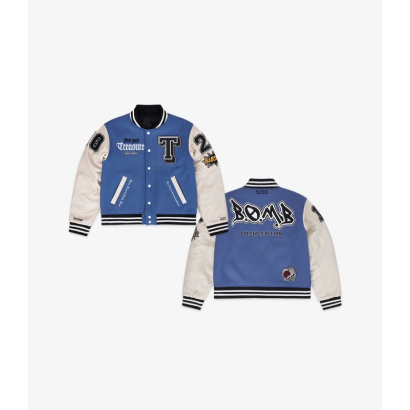 [official] TREASURE KABOOM VARSITY JACKET JAPAN VER.