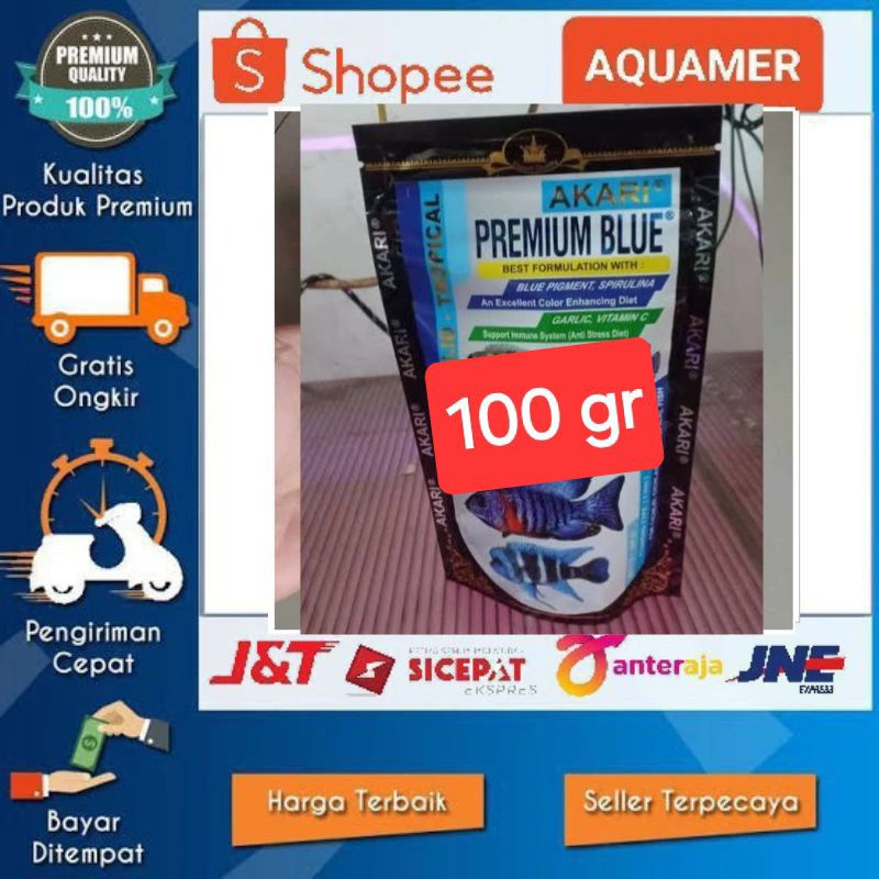 100 gr akari premium blue peler akari premium blue 1mm