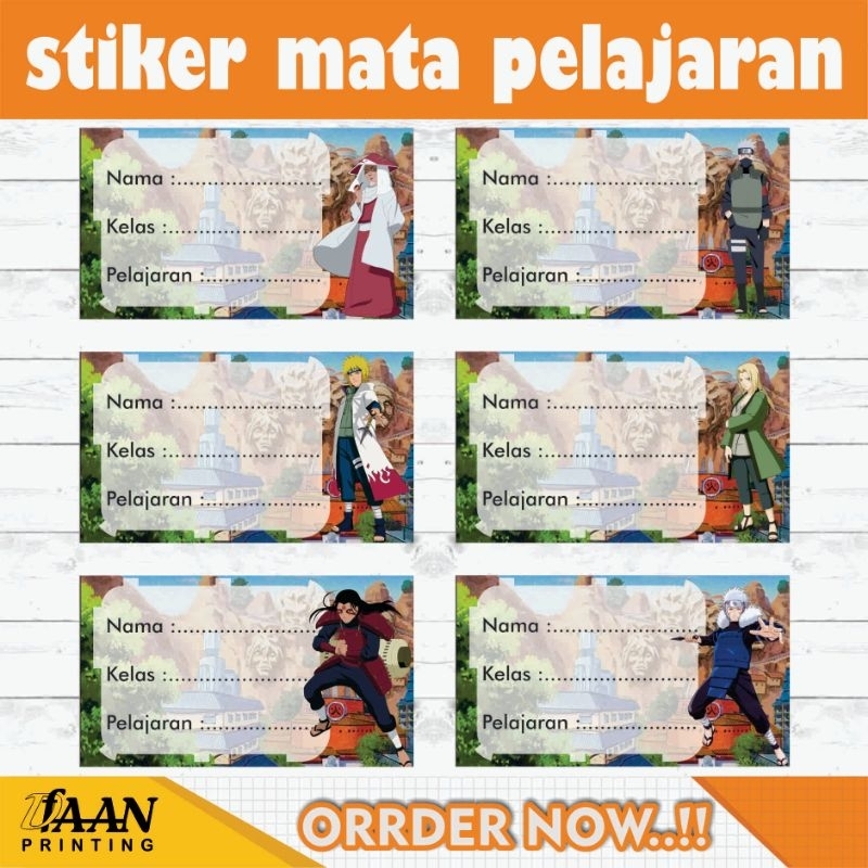 

ISI 15 | GAMBAR HOKAGE STIKER LABEL PELAJARAN | STIKER MAPEL |