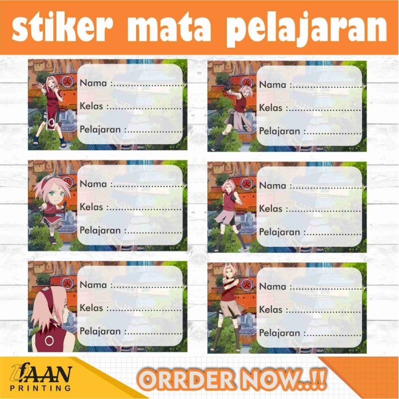 

dfaan ~ STIKER LABEL NAMA PELAJARAN VERSI SAKURA LUCU 15 PCS TIDAK LUNTUR