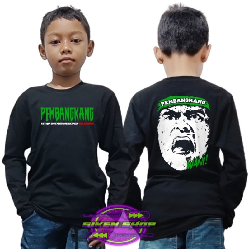 Kaos Anak-anak Persebaya Lengan Panjang Pembangkang Wani