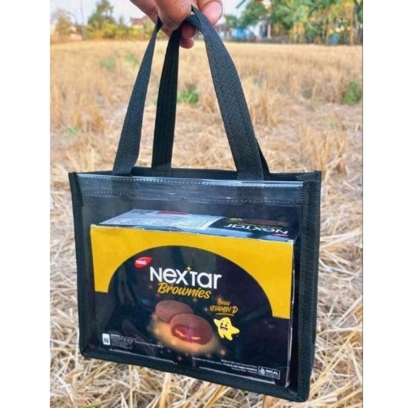 

Tas jinjing cover depan mika transparan ulang tahun spesial harga promo (P20cm L10cm T20cm)