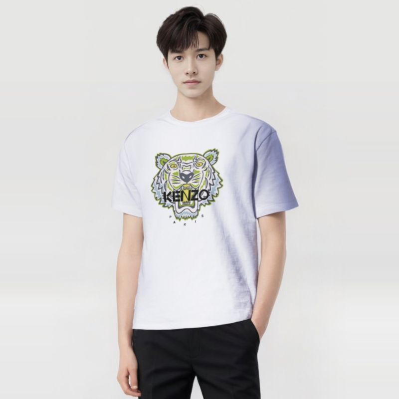 Kaos Kenzo Tiger Branded Import Premium Katun Combed 24s T-Shirt Pria Wanita Unisex