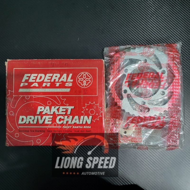 Paket Gir & Rantai Motor Yamaha Vixion Federal Parts VIX Original