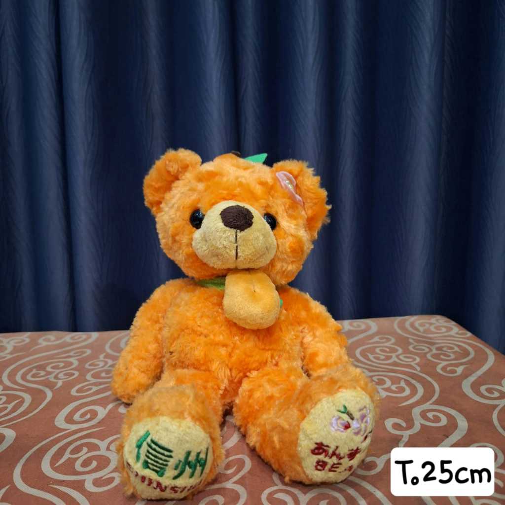 Boneka Teddi Tedi Bear Oren Jeruk Original Fujisey Cantik Lucu