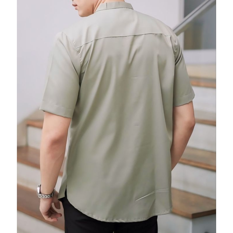 RB Kemeja Lengan Pendek Kadam/pakaian muslim/kemko motif/kemeja batik pria bahan toyobo