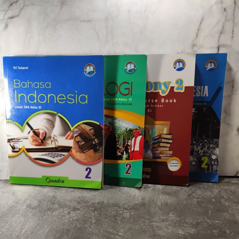Buku Bahasa Indonesia, Sosiologi, Symphony English Course Book, Sejarah Indonesia, kelas 11, XI, SMA