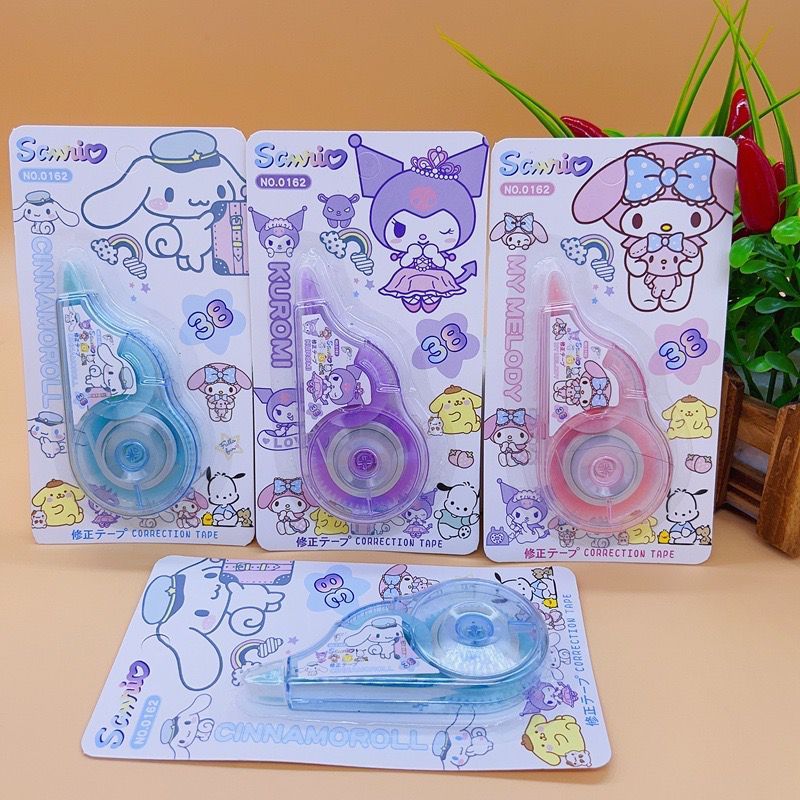 

SL88 - Correction Tape Tip Ex Pita Karakter SANRIO 0162 Lucu Kuromi Melody Cinnamonroll 38mm