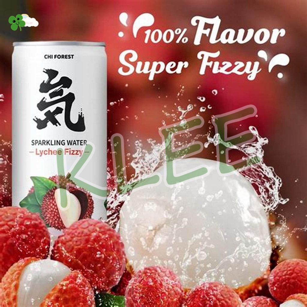 

CHI Forest Sparkling Water Bebas Gula Lychee Fizzy 330ml - Minuman Soda Rasa Lychee