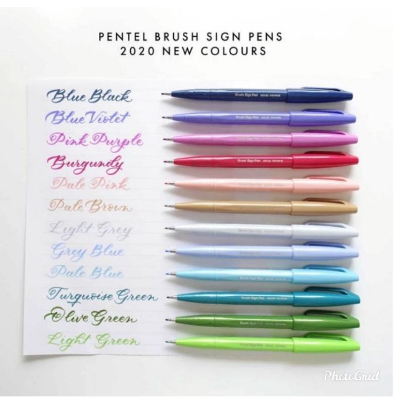 

MANTAP Pentel Touch Brush PEN New Colours