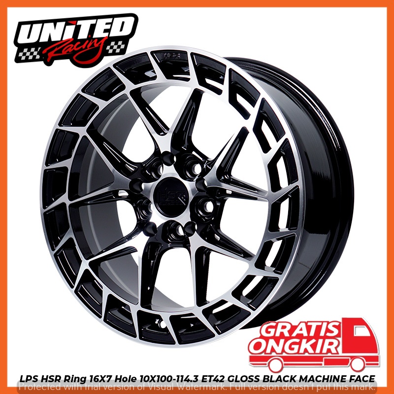 VELG MOBIL TERBARU RING 16 HSR LPS LEBAR 7 GLOSSY BLACK CHROME R16 SIENTA ERTIGA ALTIS COROLLA