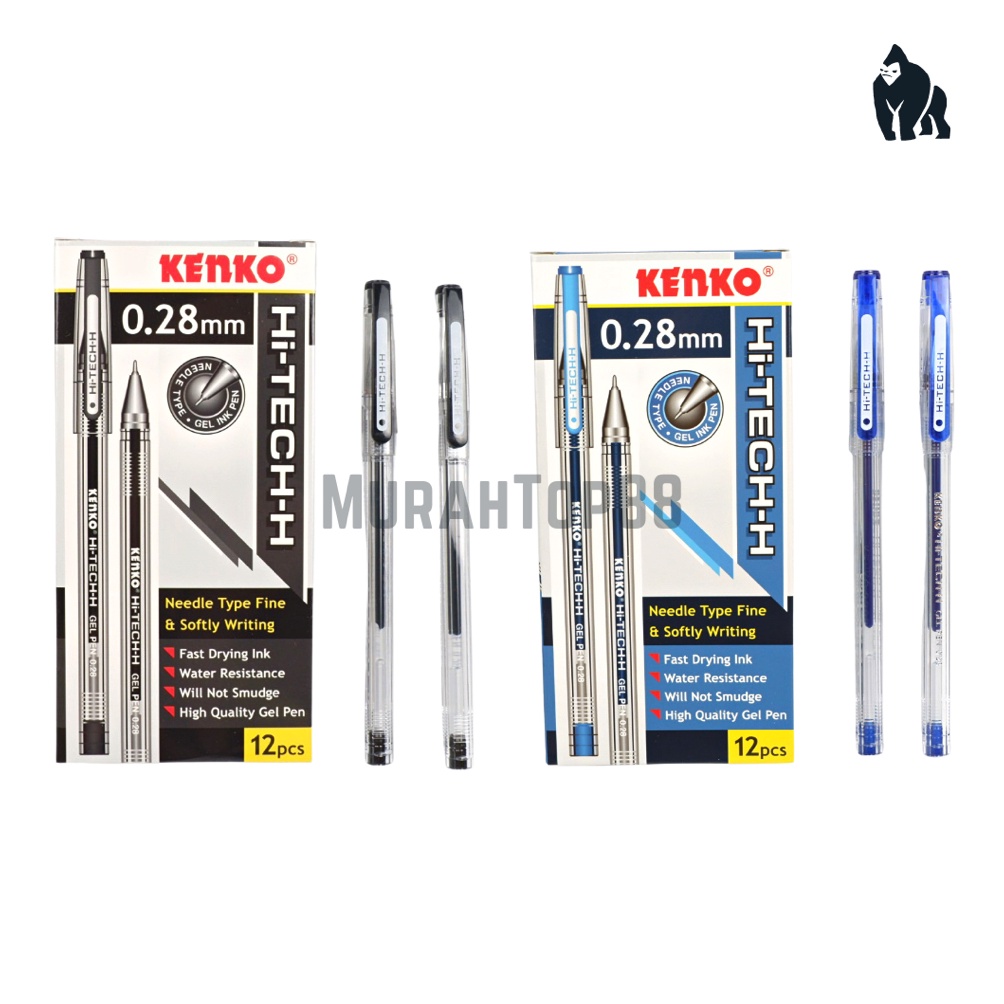 

Pulpen Kenko Hi Tech 28 mm Ballpoint Pen Tinta Gel HiTechH 28mm PER LUSIN KODE C1T8