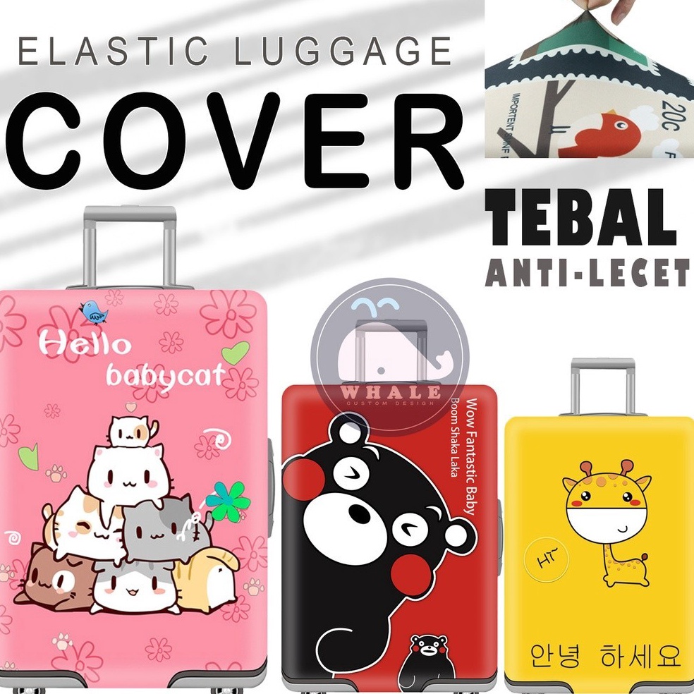 Terbaru Sarung Koper Elastis Pelindung Koper Model Kartun