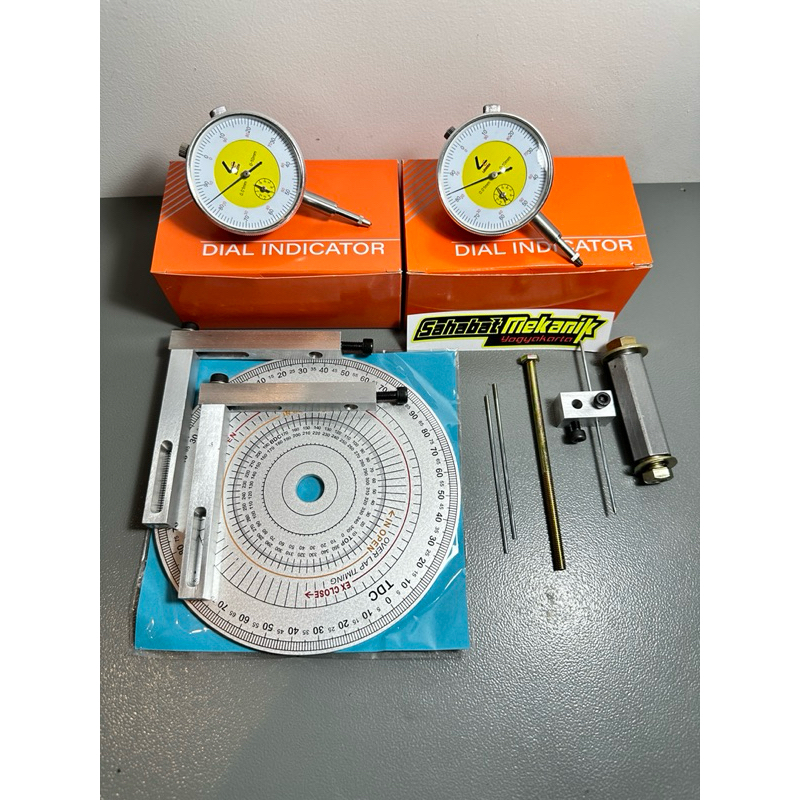 Dial motor set Busur derajat set dayel dial indicator paket ekonomis