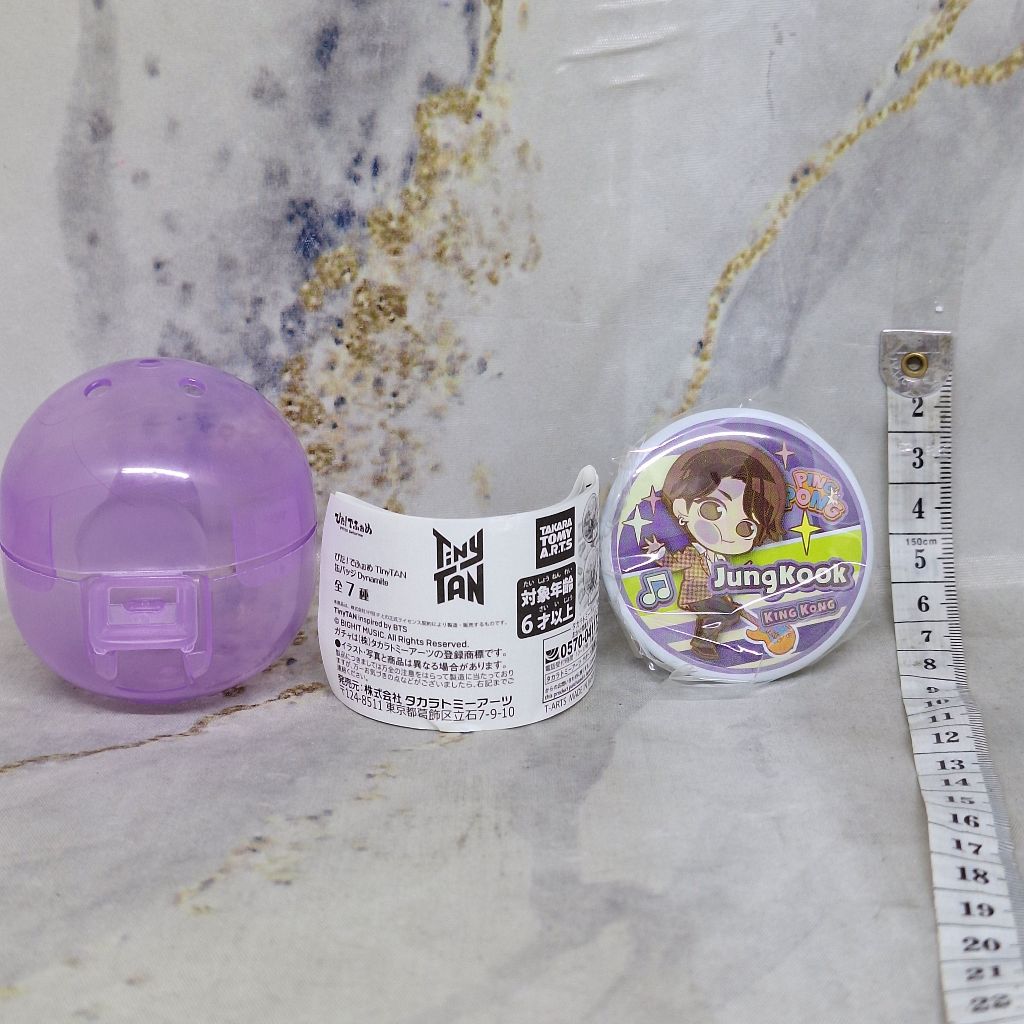 Tinytan Jungkook Pita Dynamite Pin Badge Bros BTS Gashapon Gachapon Gacha Tiny Tan Jung Kook