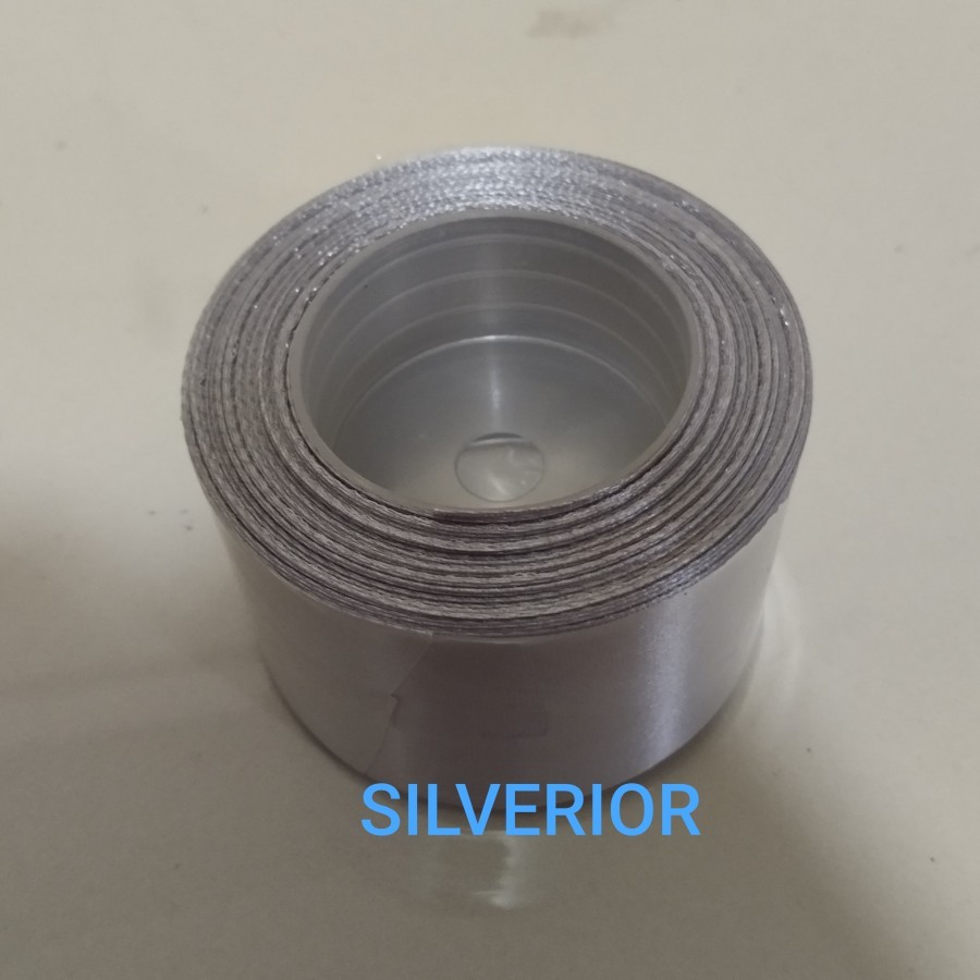 

Roll tali pita kain warna perak silver